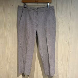 BRITISH Khaki Seersucker Pants, Size 12